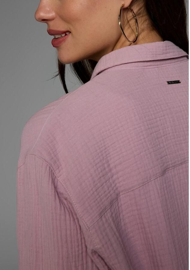 Laura Scott Lange blouse in musselin-kwaliteit - Foto 3