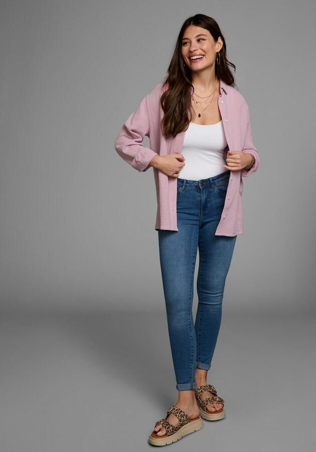 Laura Scott Lange blouse in musselin-kwaliteit - Foto 7