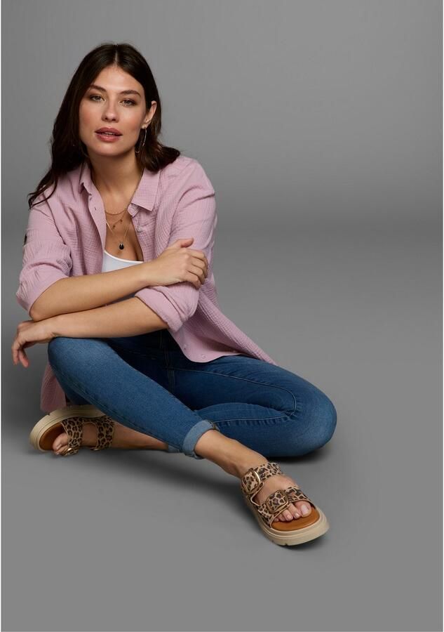 Laura Scott Lange blouse in musselin-kwaliteit - Foto 6