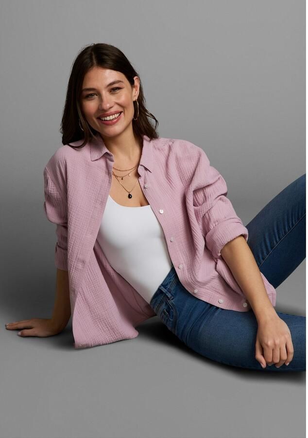 Laura Scott Lange blouse in musselin-kwaliteit - Foto 5