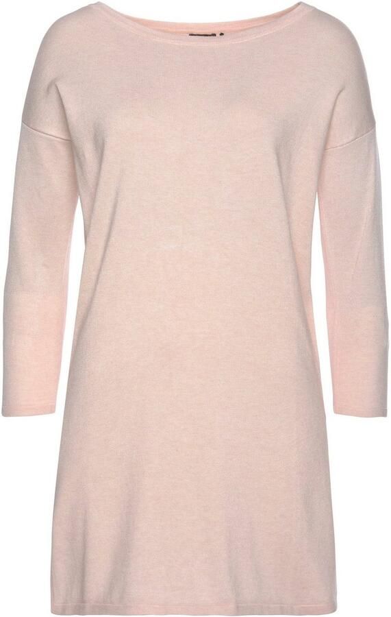 Laura Scott Lange trui Fijn breisel met boothals en zijsplit - Foto 7