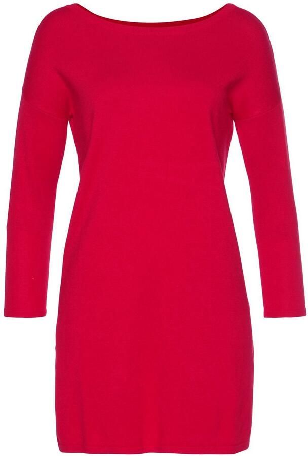 Laura Scott Lange trui Fijn breisel met boothals en zijsplit - Foto 6