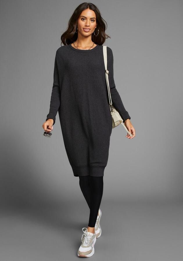 Laura Scott Lange trui in oversized vorm met ribstructuur - Foto 4