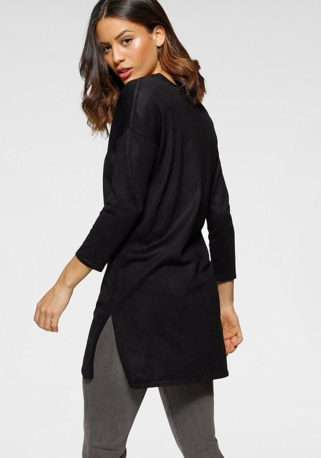 Laura Scott Lange trui met ritssluiting detail en 3 4 mouwen - Foto 4