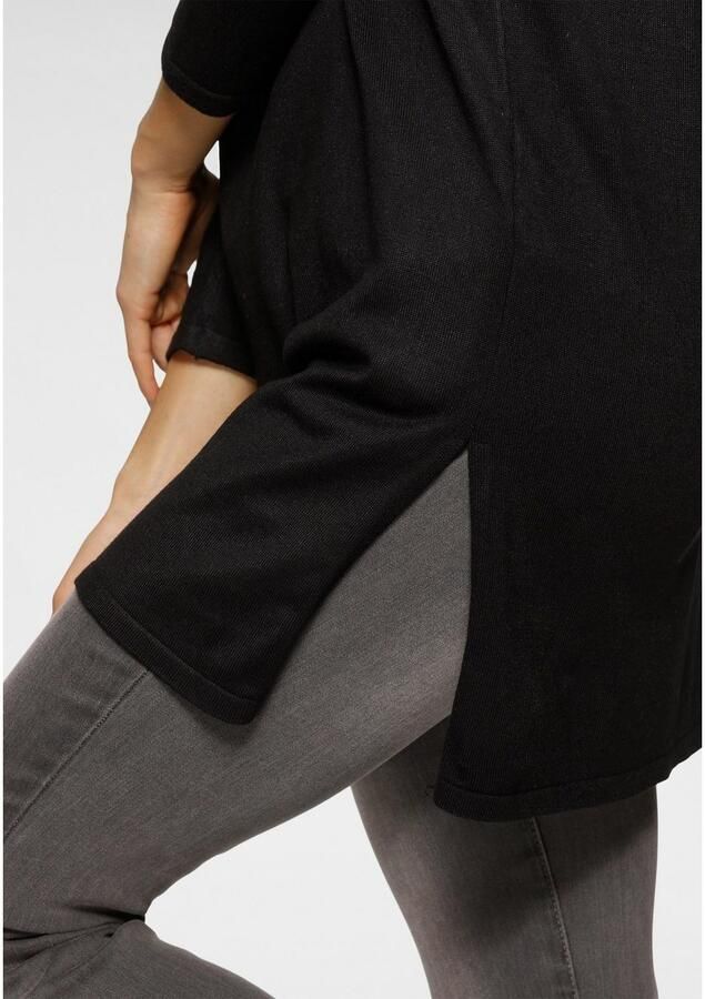 Laura Scott Lange trui met ritssluiting detail en 3 4 mouwen - Foto 3