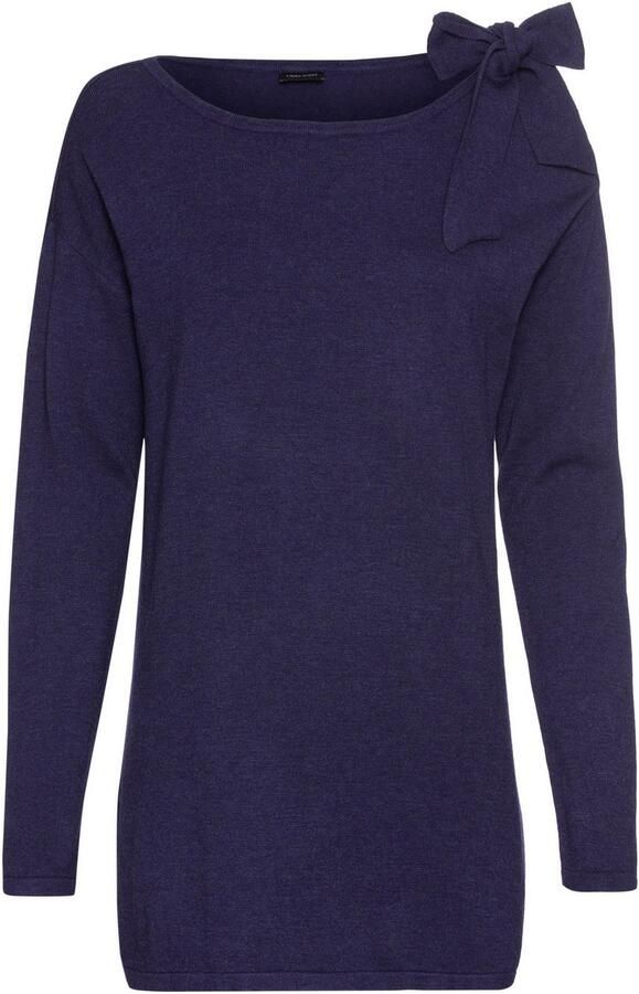 Laura Scott Lange trui met strikdetail in cold-shoulder-optiek - Foto 5