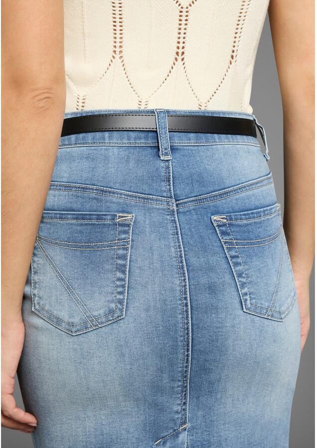 Laura Scott Leren riem in modieus smalle vorm nieuw - Foto 4