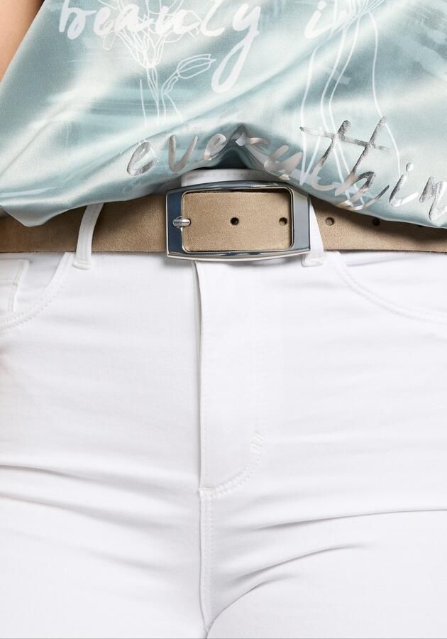 Laura Scott Leren riem voor dames in tijdloos elegant ontwerp van veloursleer nieuw - Foto 8