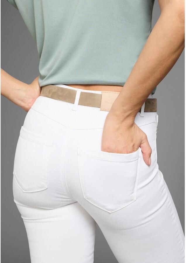 Laura Scott Leren riem voor dames in tijdloos elegant ontwerp van veloursleer nieuw - Foto 5