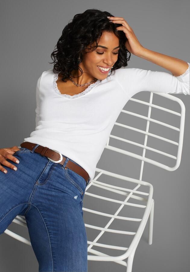 Laura Scott Leren riem voor dames met matte zilverkleurige gesp nieuw tot - Foto 4