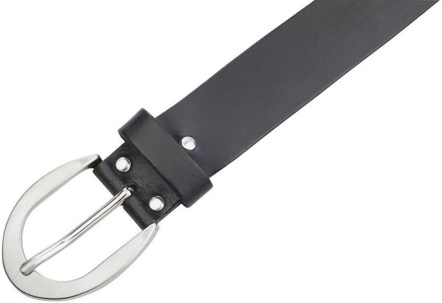 Laura Scott Leren riem voor dames met matte zilverkleurige gesp nieuw tot - Foto 3