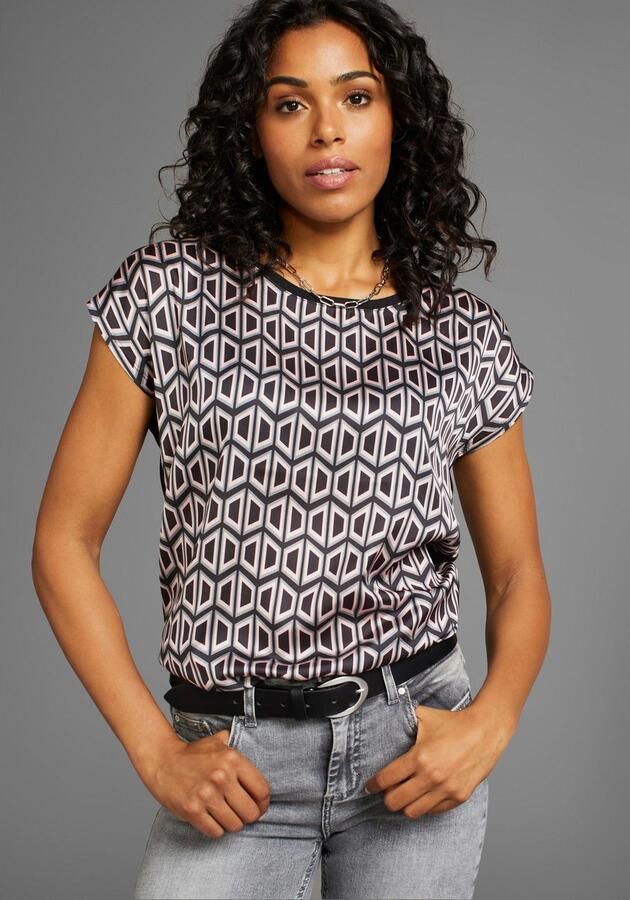 Laura Scott Shirtblouse van glanzend satijn - Foto 7