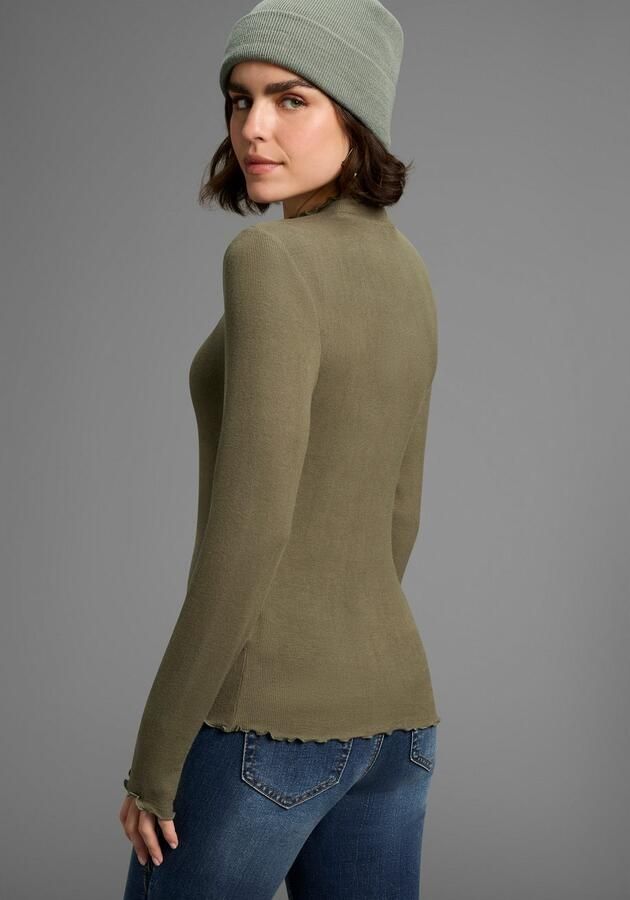 Laura Scott Longsleeve geribbeld met ruches nieuwe collectie (set 2-delig) - Foto 3