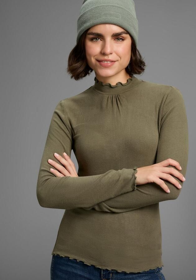 Laura Scott Longsleeve geribbeld met ruches nieuwe collectie (set 2-delig) - Foto 4