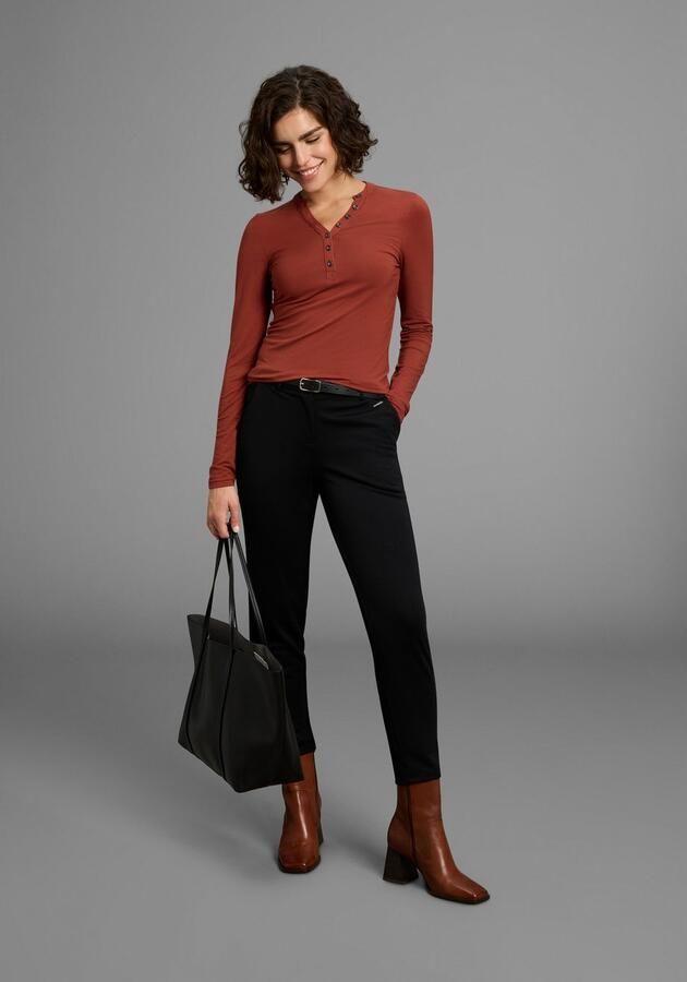 Laura Scott Longsleeve met knoopsluiting nieuwe collectie - Foto 4