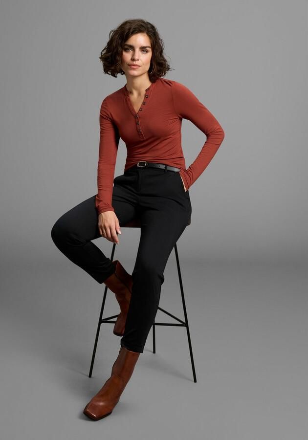 Laura Scott Longsleeve met knoopsluiting nieuwe collectie - Foto 6