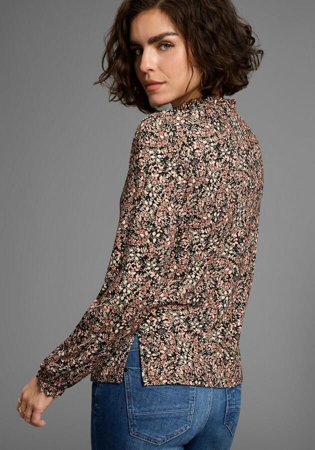 Laura Scott Longsleeve met ruches en bloe patroon nieuwe collectie - Foto 8