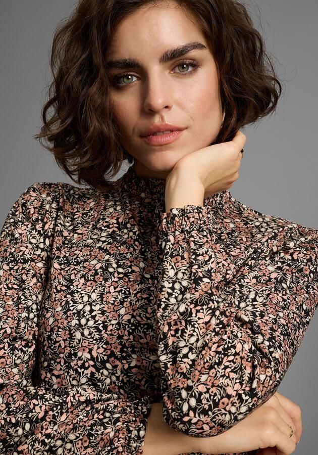 Laura Scott Longsleeve met ruches en bloe patroon nieuwe collectie - Foto 4