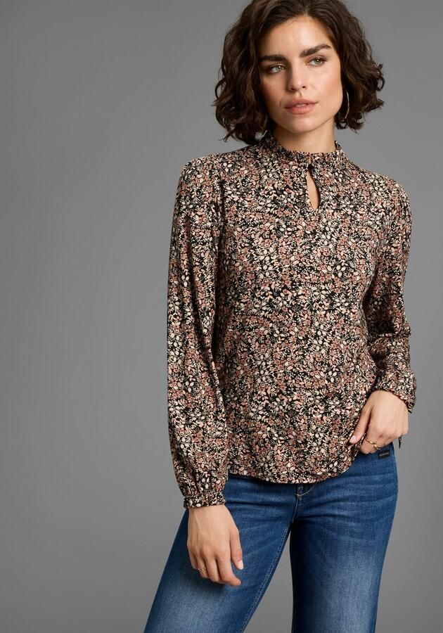 Laura Scott Longsleeve met ruches en bloe patroon nieuwe collectie - Foto 5