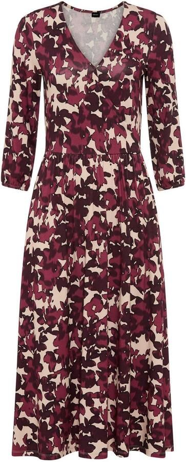 Laura Scott Midi-jurk elegant bloe patroon van viscose-mix nieuwe collectie - Foto 8