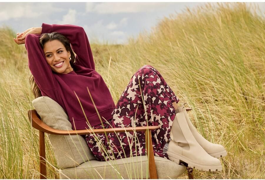 Laura Scott Midi-jurk elegant bloe patroon van viscose-mix nieuwe collectie - Foto 6