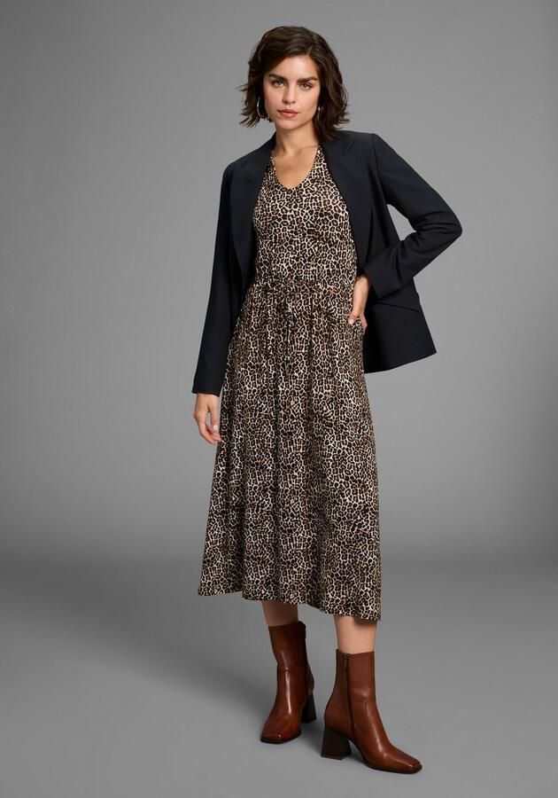 Laura Scott Midi-jurk in luipaardprint van single jersey nieuwe collectie - Foto 2