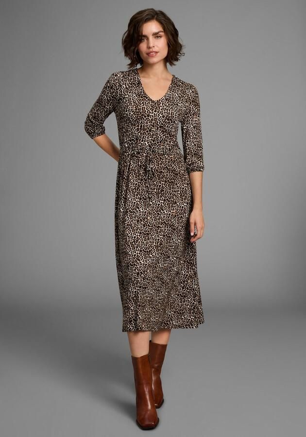 Laura Scott Midi-jurk in luipaardprint van single jersey nieuwe collectie - Foto 4