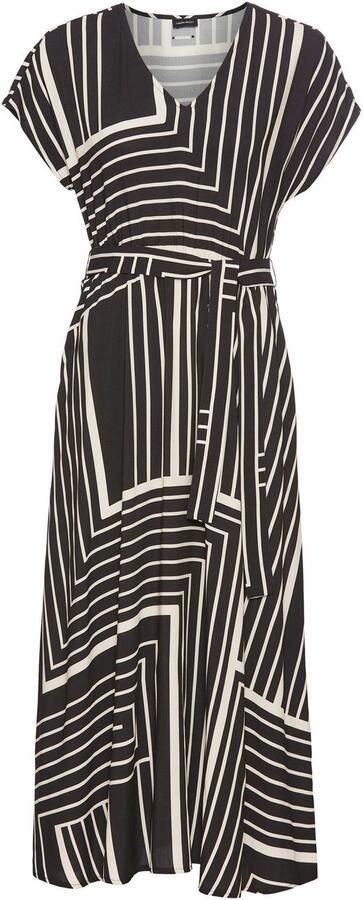 Laura Scott Midi-jurk in trendy maxi-streepdesign (2-delig Inclusief stoffen riem) - Foto 7