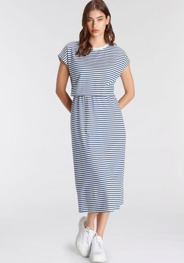 Laura Scott Midi-jurk met elastiek in de taille - Foto 4