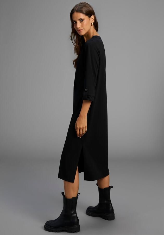 Laura Scott Midi-jurk van milano-ribstof de perfecte basic nieuwe collectie - Foto 5