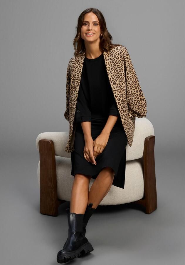 Laura Scott Midi-jurk van milano-ribstof de perfecte basic nieuwe collectie - Foto 2