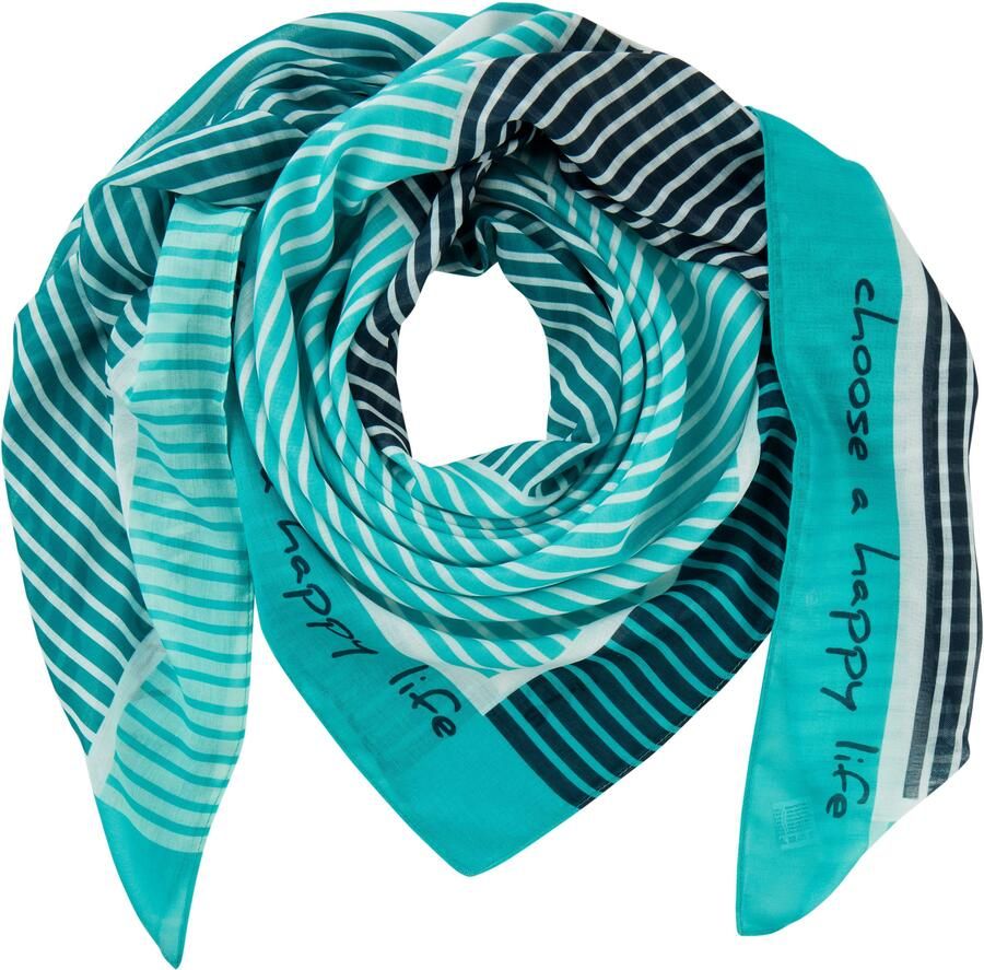 Laura Scott Modieus sjaaltje in trendy streep- & tekstontwerp nieuw - Foto 7