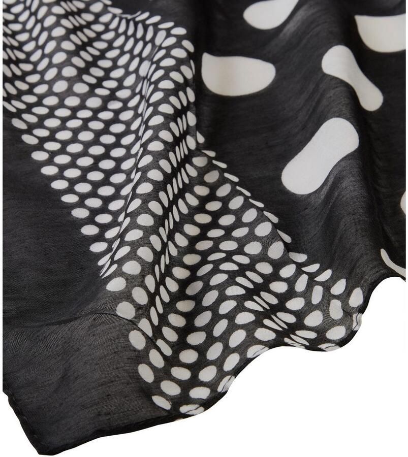 Laura Scott Modieus sjaaltje met grote en kleine stippen nieuw