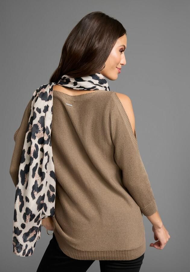 Laura Scott Modieus sjaaltje met trendy luipaard-alloverdruk nieuw - Foto 7