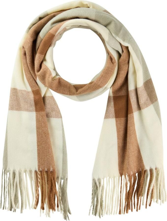 Laura Scott Modieuze sjaal in klassiek ruitdessin in modieuze kleurencombinaties nieuw