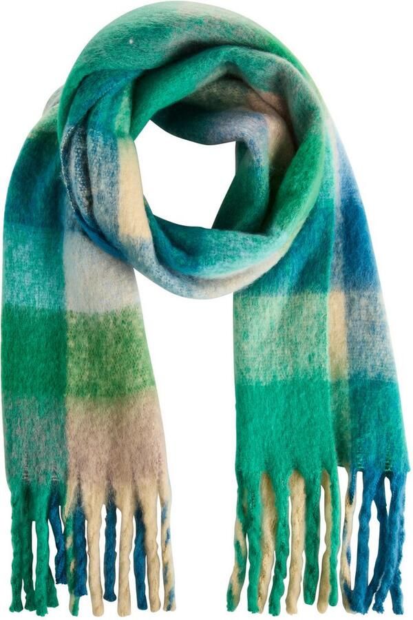 Laura Scott Modieuze sjaal in trendy ruitdesign in maxi-lengte in nieuwe kleurencombinatie - Foto 4