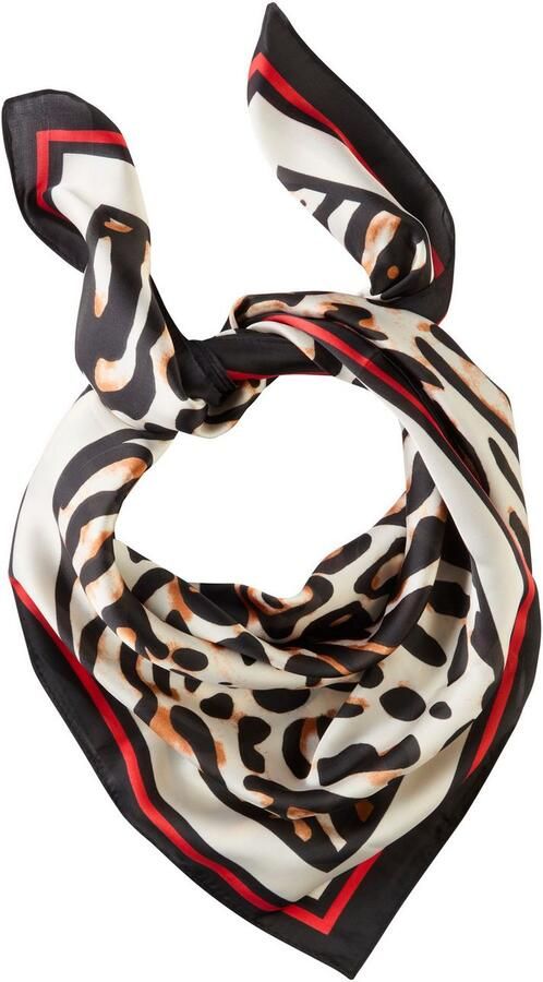 Laura Scott Nickysjaaltje in vrouwelijke look met luipaard en contraststrepen nieuw - Foto 5