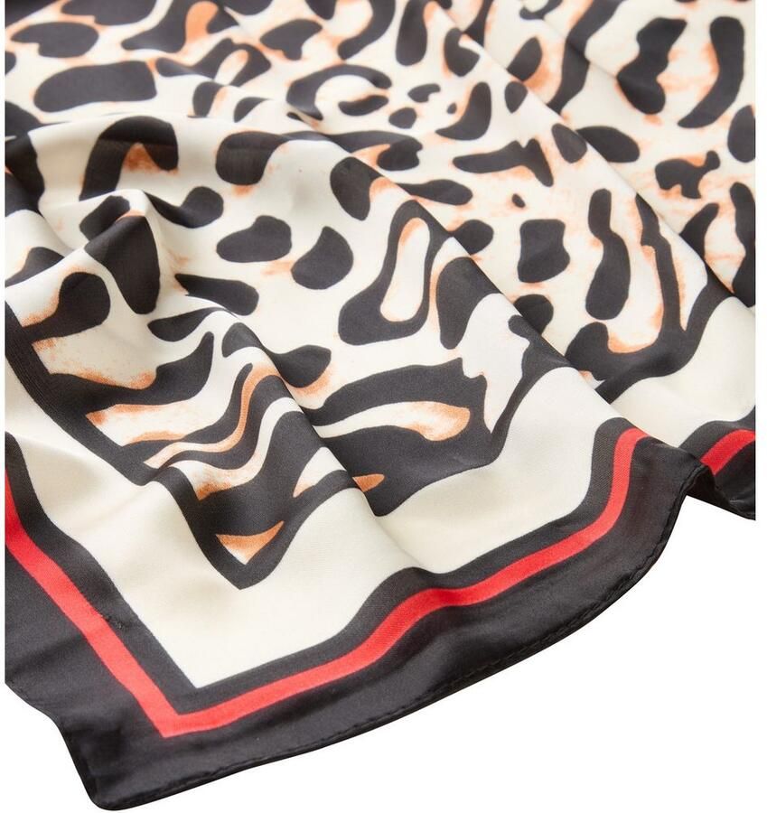 Laura Scott Nickysjaaltje in vrouwelijke look met luipaard en contraststrepen nieuw