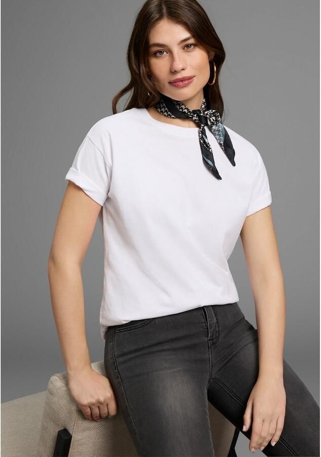 Laura Scott Nickysjaaltje met modieuze haanvoet-alloverprint nieuw