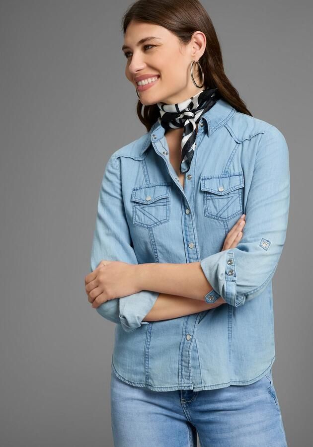 Laura Scott Nickysjaaltje met modieuze streep-alloverprint nieuw - Foto 4