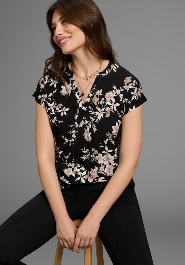 Laura Scott Overhemdblouse in modieuze bloe print nieuwe collectie - Foto 6