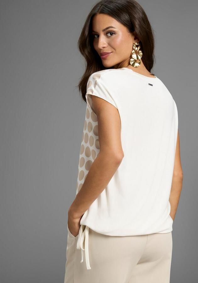 Laura Scott Overhemdblouse in stipdesign nieuwe collectie - Foto 3