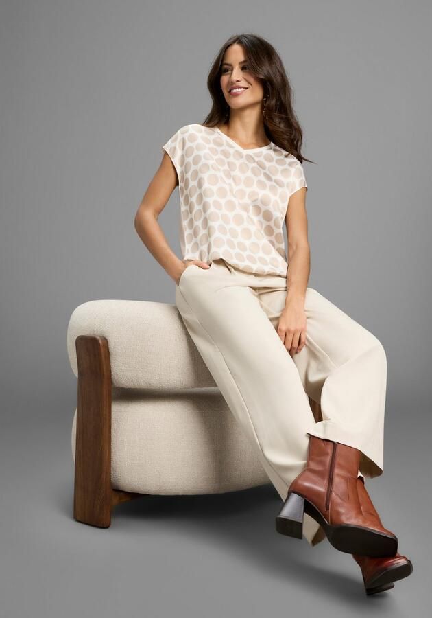 Laura Scott Overhemdblouse in stipdesign nieuwe collectie - Foto 4