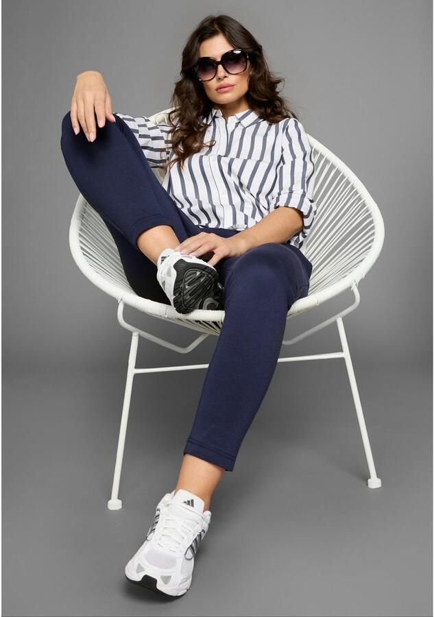 Laura Scott Overhemdblouse in verkorte vorm met bindband - Foto 4