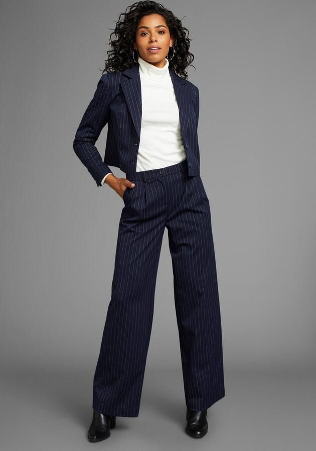 Laura Scott Pantalon met krijtstrepen - Foto 4