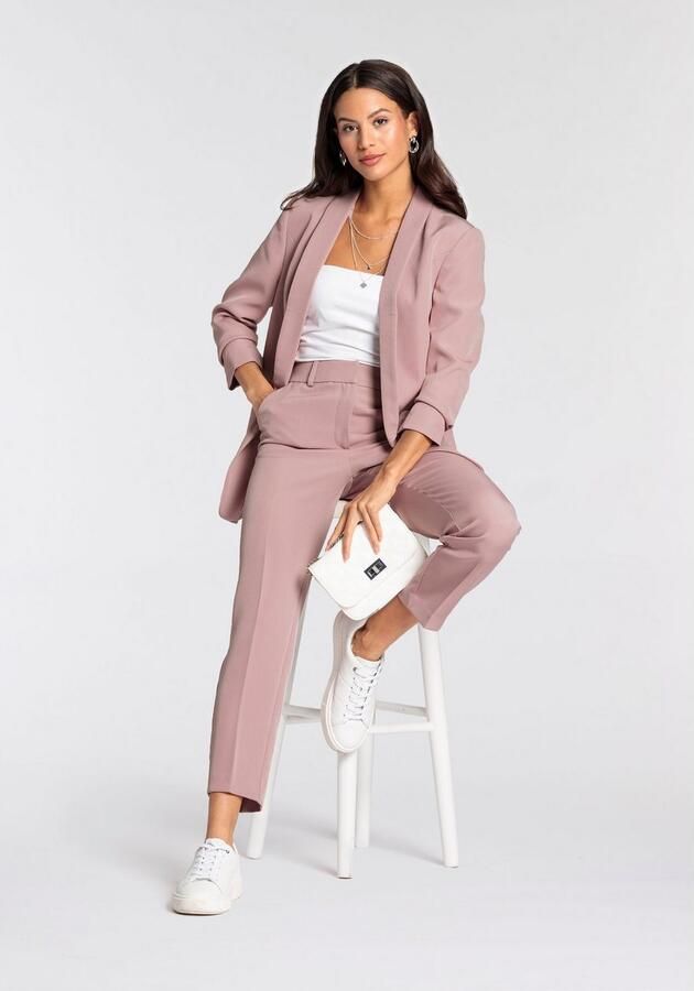 Laura Scott Lange blazer met aangerimpelde mouwen - Foto 9