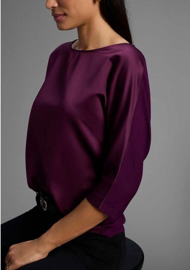 Laura Scott Satijnen blouse elegante blouse met wijde mouwen nieuwe collectie - Foto 2