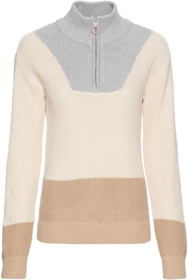 Laura Scott Schipperstrui met contrastkleurige details - Foto 4