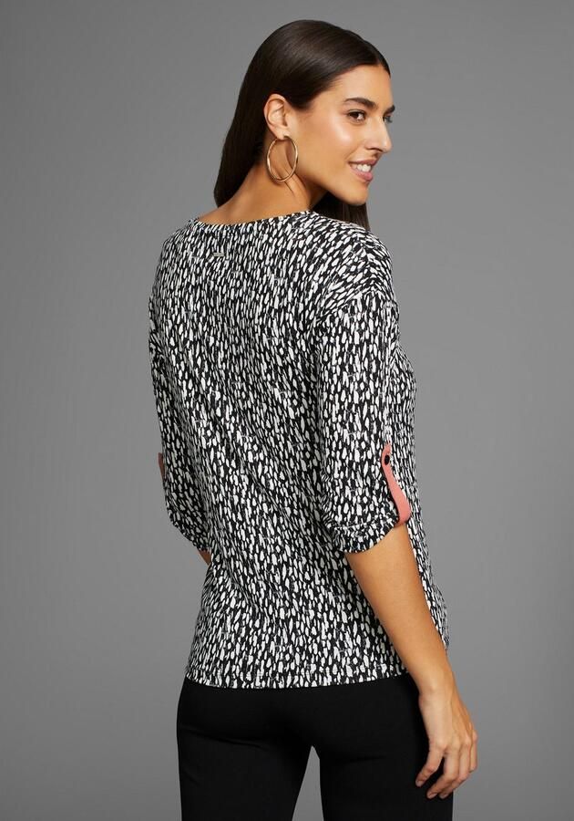 Laura Scott Shirt met 3 4 mouwen met allover-print - Foto 2