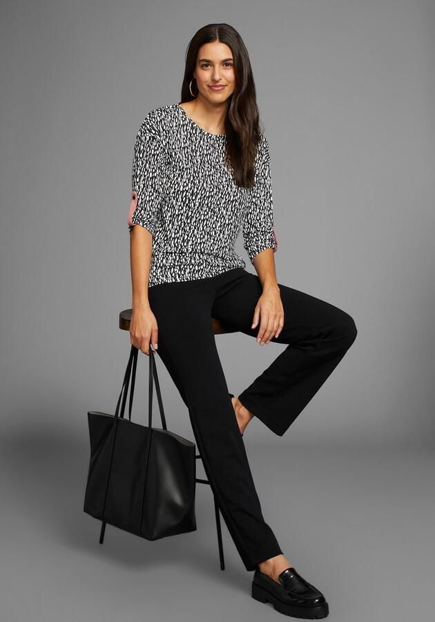 Laura Scott Shirt met 3 4 mouwen met allover-print - Foto 5